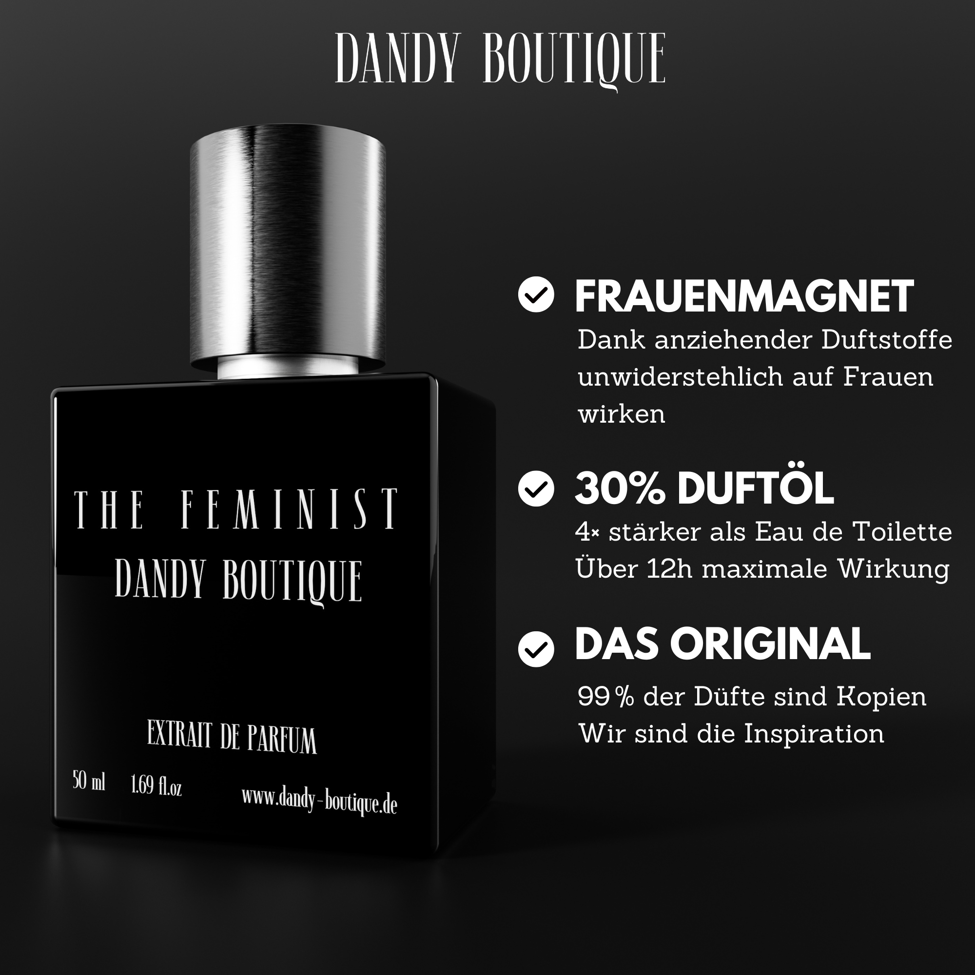 THE FEMINIST 2.0 Herrenparfüm, Frauenanziehend & Exklusiv